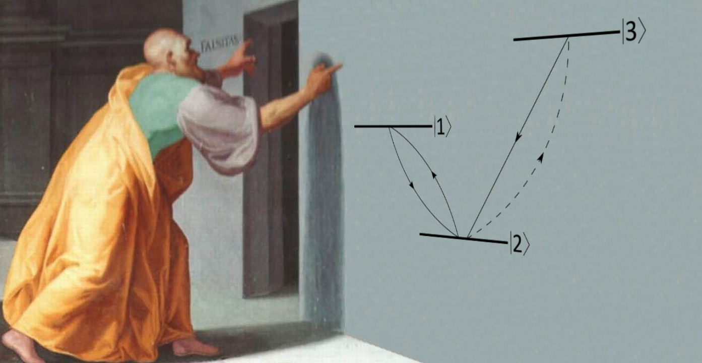 Den oldgræske filosof Zeno betragter et kvantemekanisk tre-niveau-system.