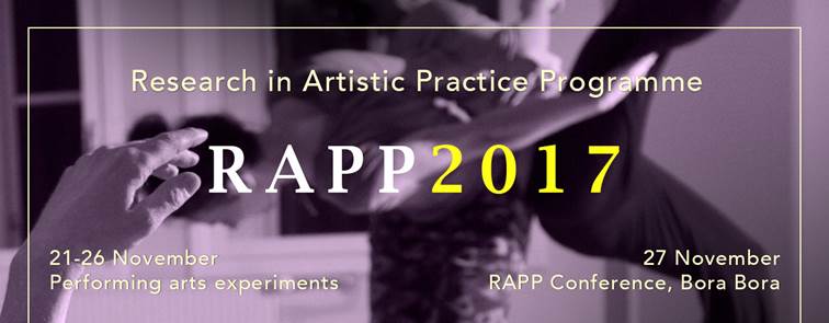 Research in Artistic Practice programme. RAPP