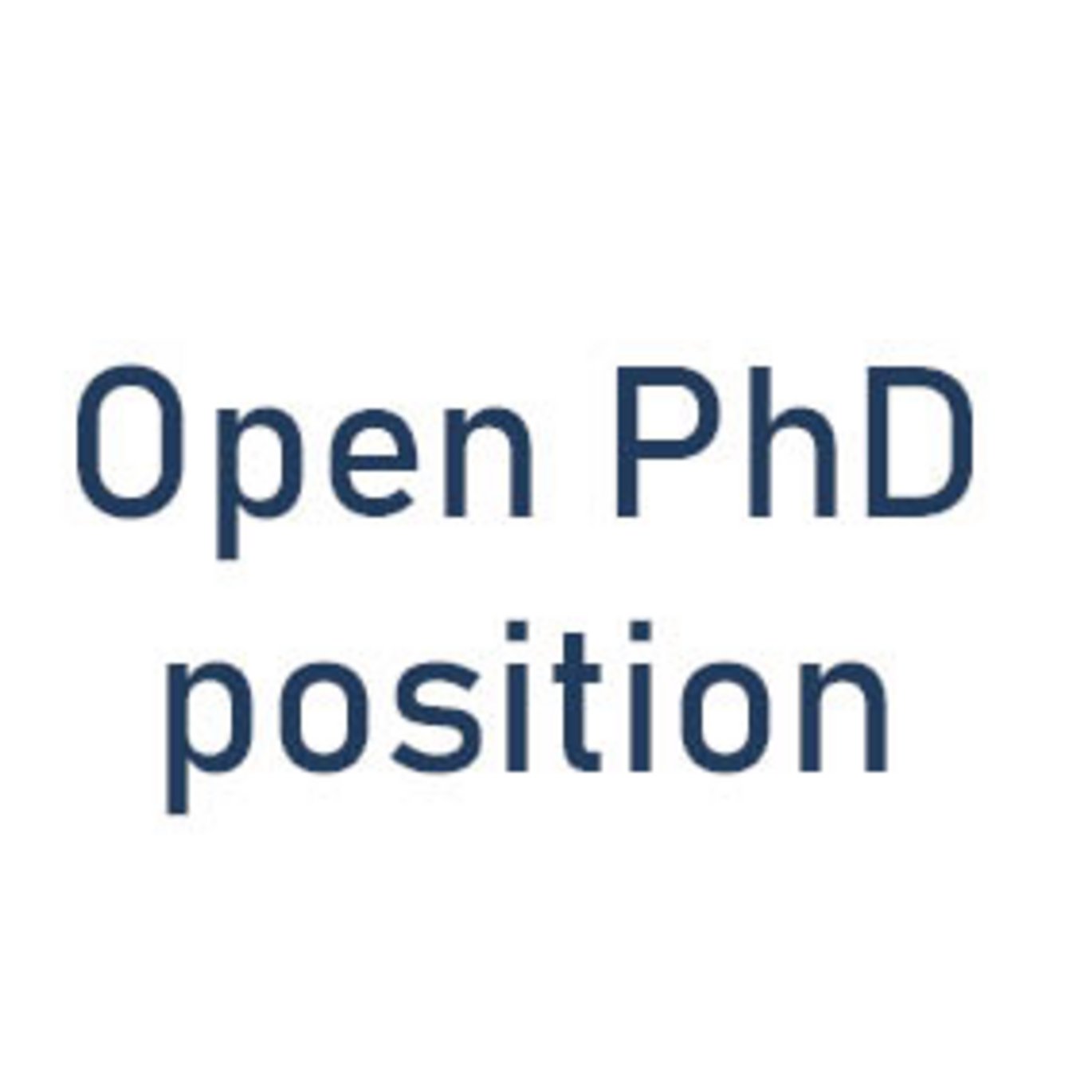 Text: Open PhD position