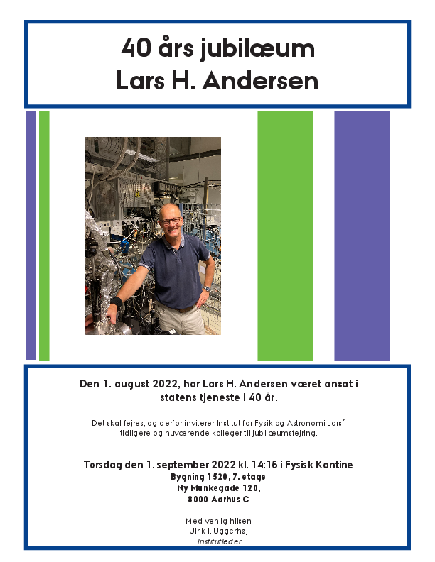 Lars Andersen 40 years anniversary