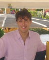 Man in pink shirt