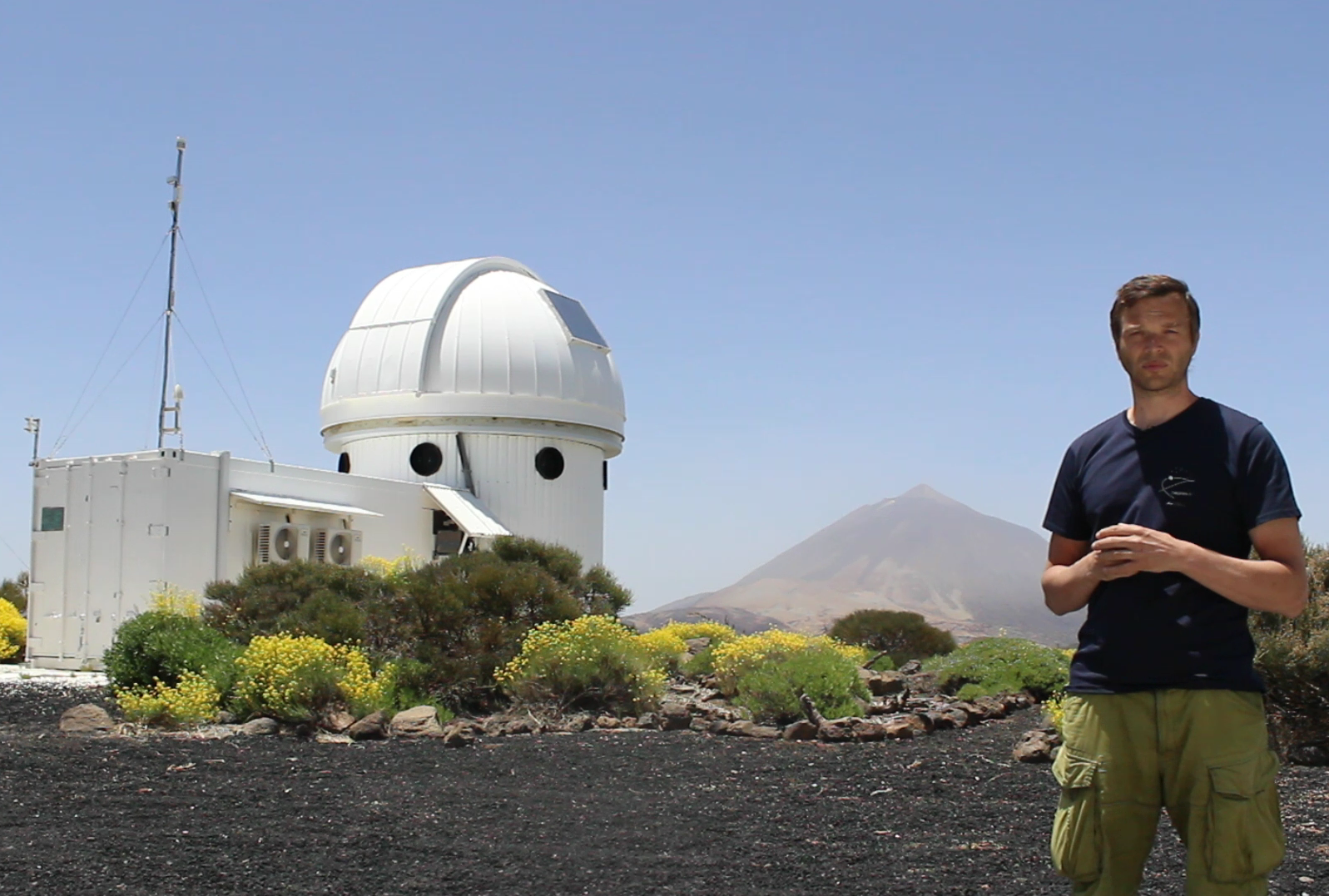 The SONG telescope on Tenerife 2021. Photo: Mads Fredslund Andersen