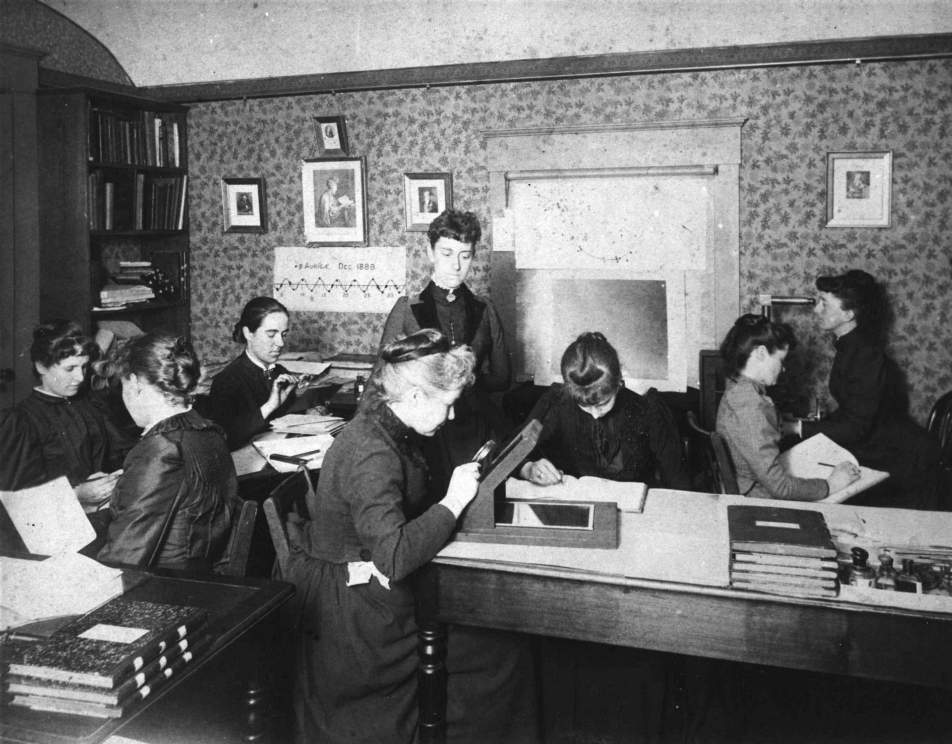 De kvindelige ‘computere’ på Harvard Observatoriet.