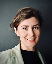 Woman with brown hair