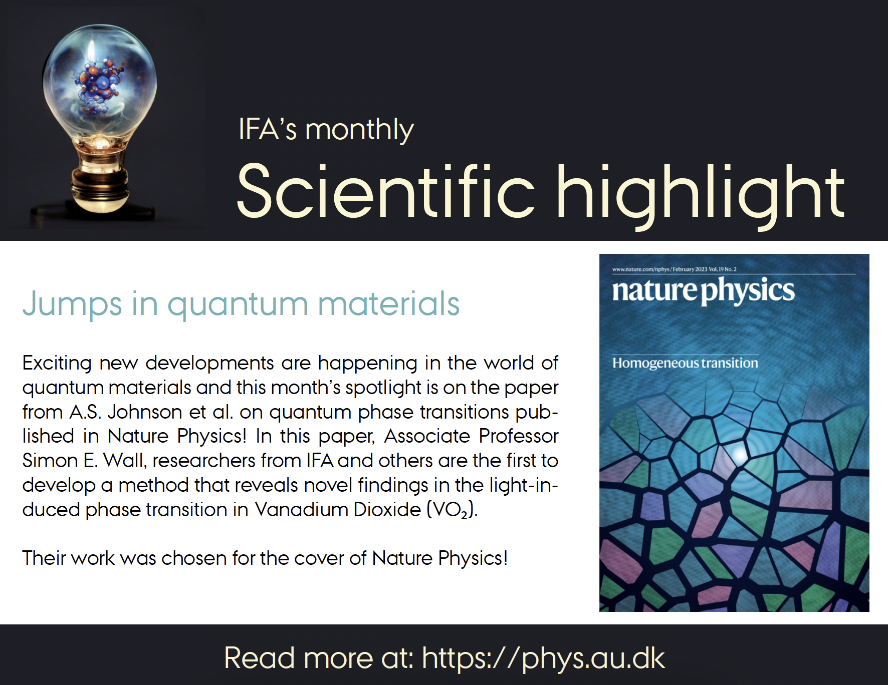 Scientific highlight - March 2023